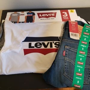 Youth levis jeans and T's